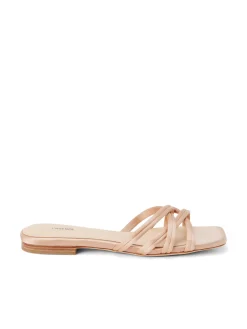 Abelle Satin Flat Sandal