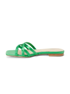 Abelle Satin Flat Sandal
