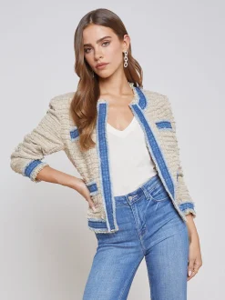 Agnes Tweed Denim Jacket