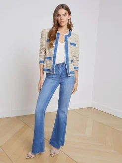 Agnes Tweed Denim Jacket