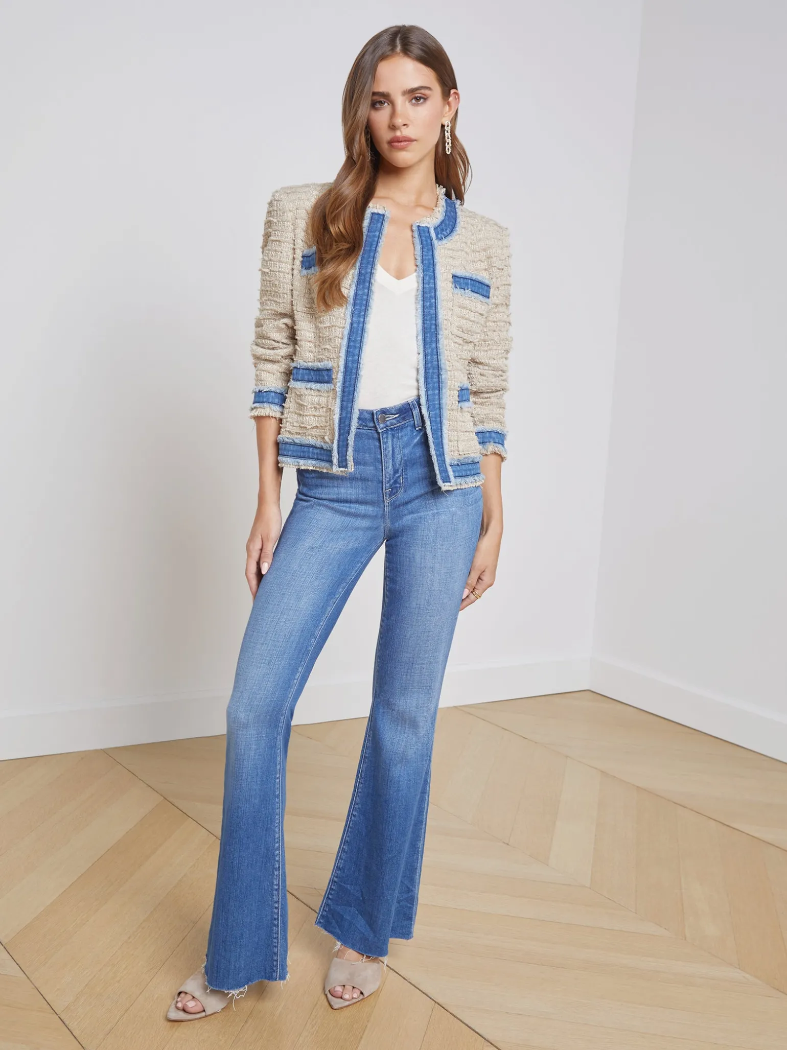 Agnes Tweed Denim Jacket