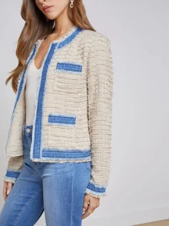 Agnes Tweed Denim Jacket