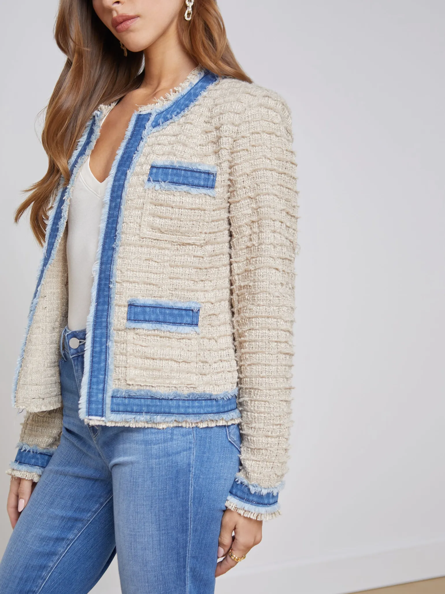 Agnes Tweed Denim Jacket