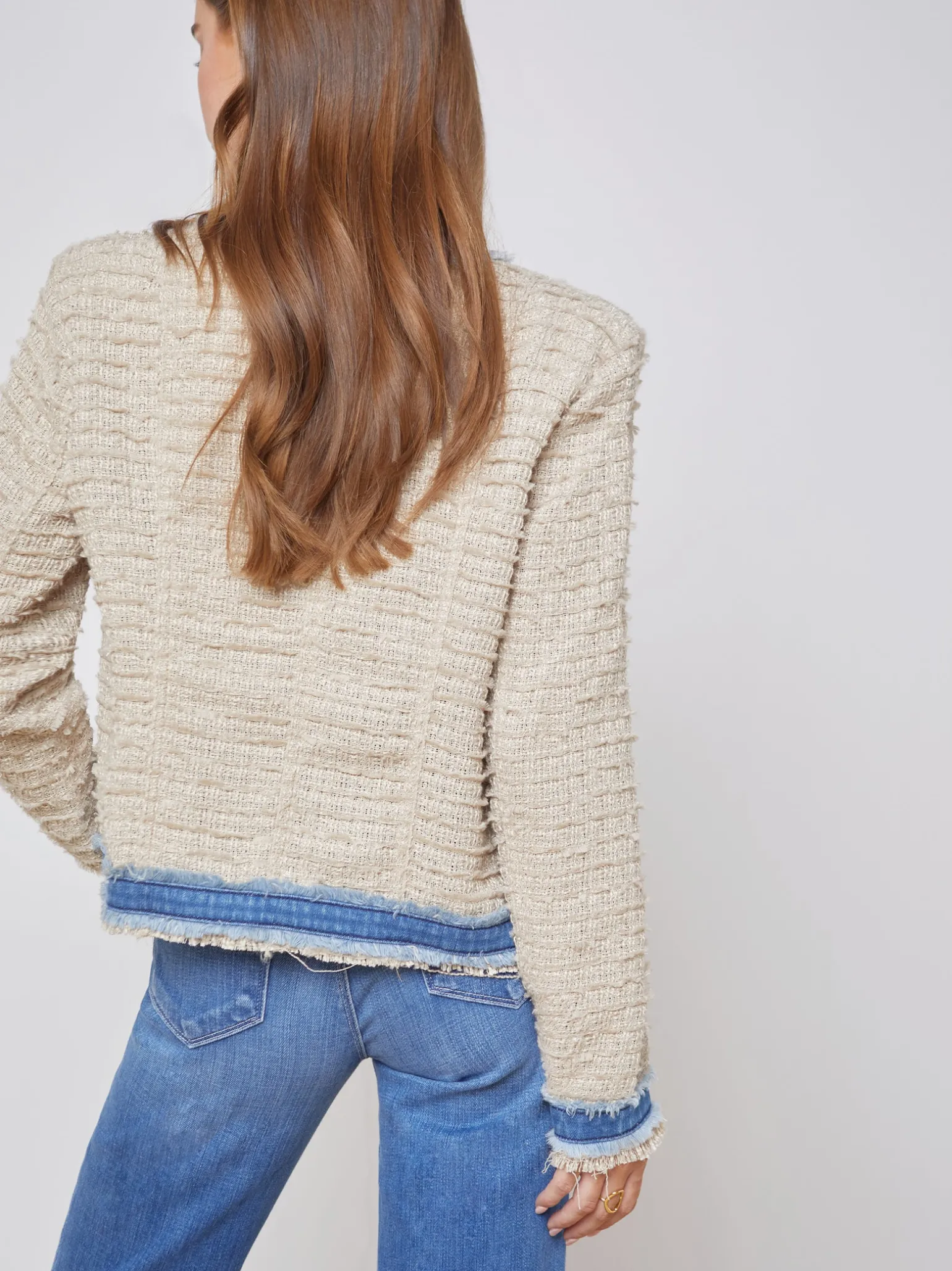 Agnes Tweed Denim Jacket
