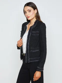Agnes Tweed Denim Jacket