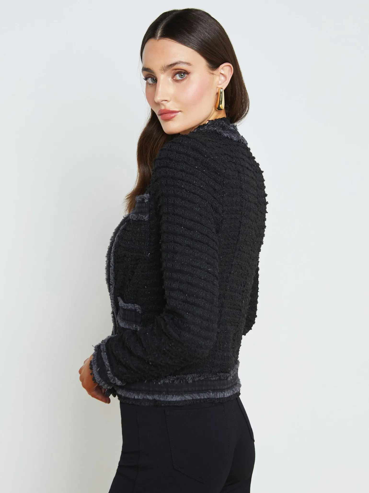 Agnes Tweed Denim Jacket