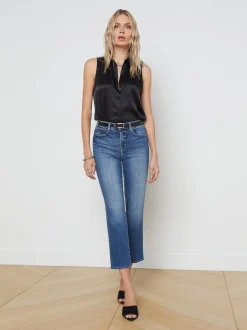 Alexia Cropped Cigarette Jean