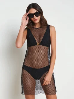 Angela Mesh Cover-Up Dress