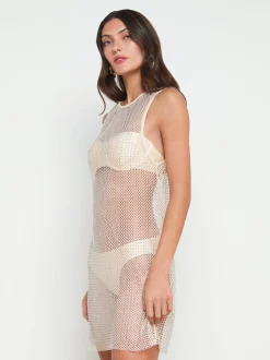 Angela Mesh Cover-Up Dress