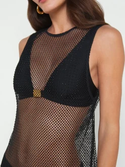 Angela Mesh Cover-Up Dress