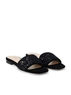 Armelle Crochet Slide Sandal