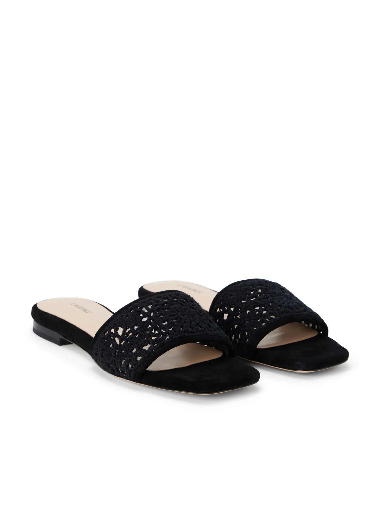 Armelle Crochet Slide Sandal