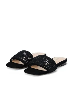 Armelle Crochet Slide Sandal