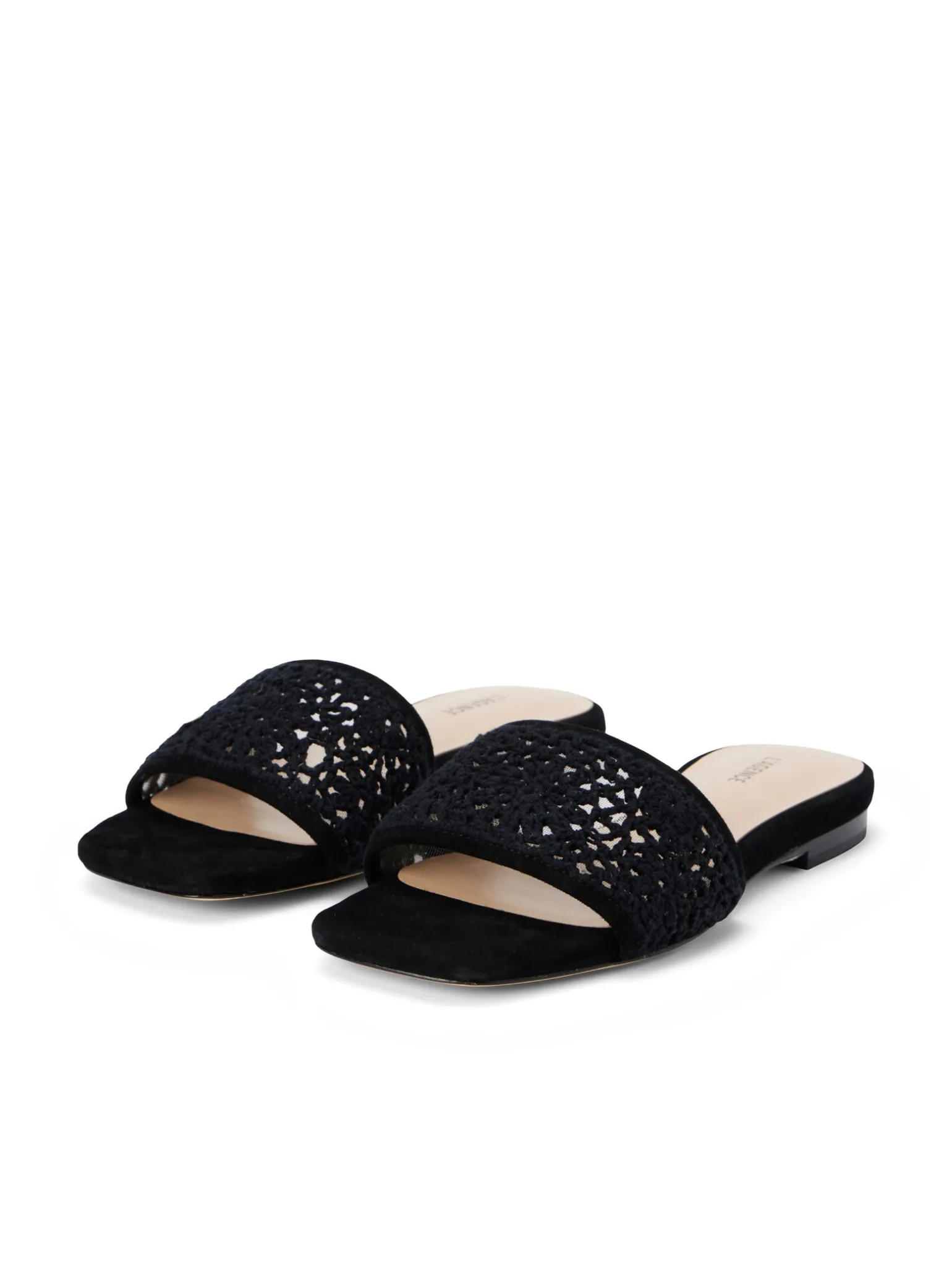 Armelle Crochet Slide Sandal