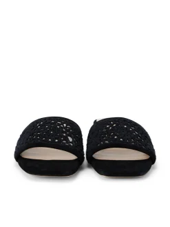 Armelle Crochet Slide Sandal
