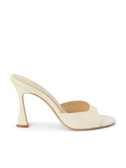 Avery Leather Peep-Toe Mule