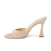 Avery Suede Peep-Toe Mule