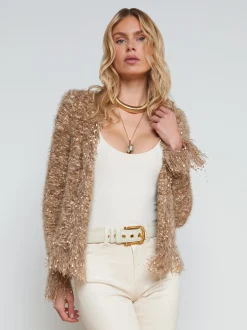 Azure Fringe Cardigan Blazer
