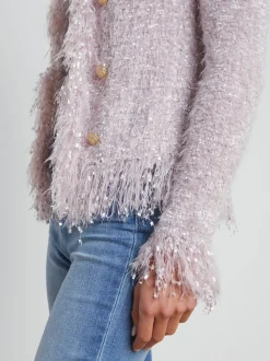 Azure Fringe Cardigan Blazer