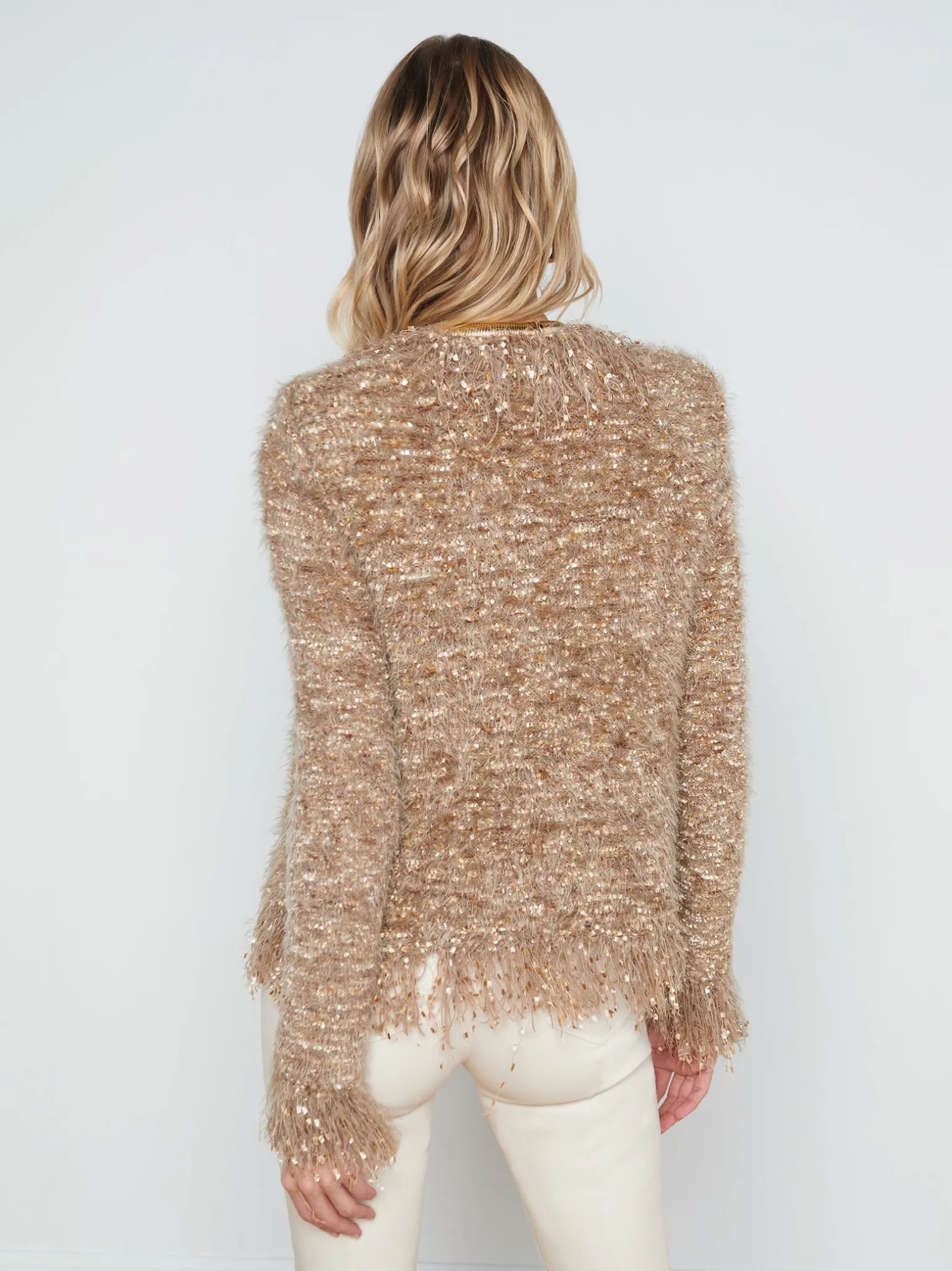 Azure Fringe Cardigan Blazer