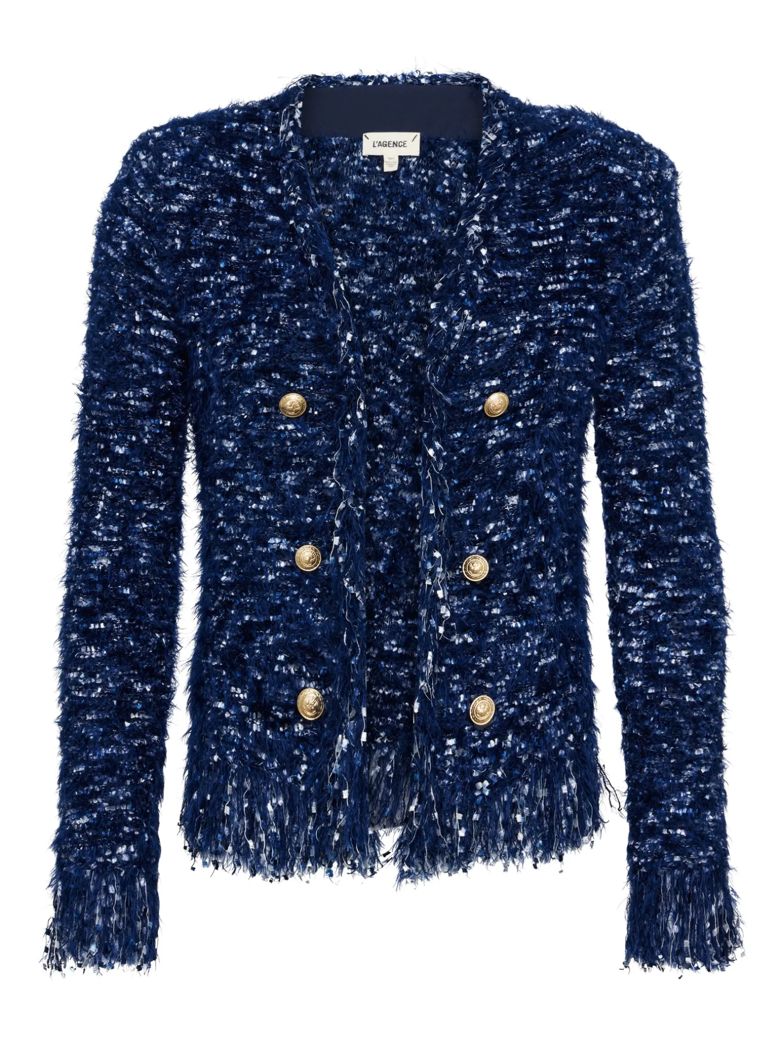 Azure Fringe Cardigan Blazer