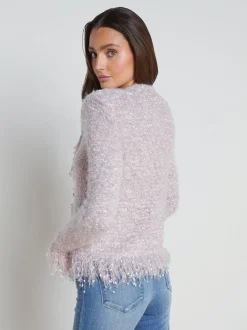 Azure Fringe Cardigan Blazer