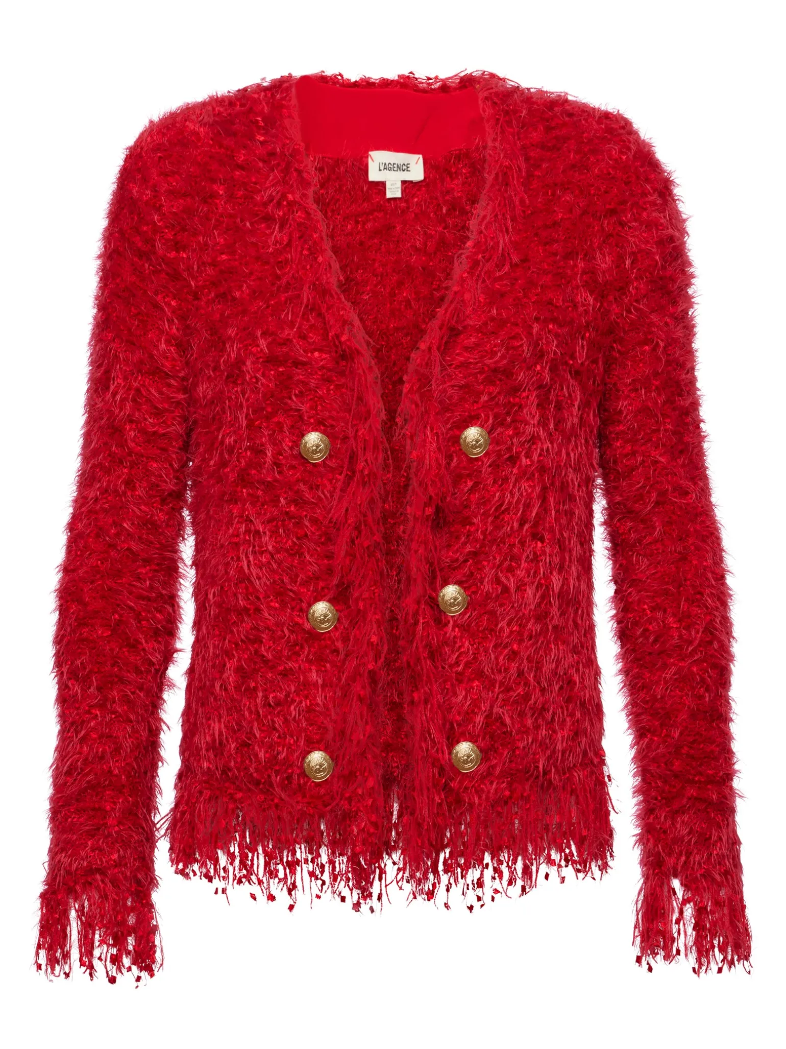 Azure Fringe Cardigan Blazer