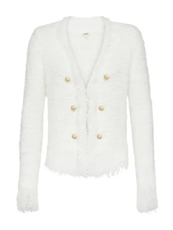 Azure Fringe Cardigan Blazer