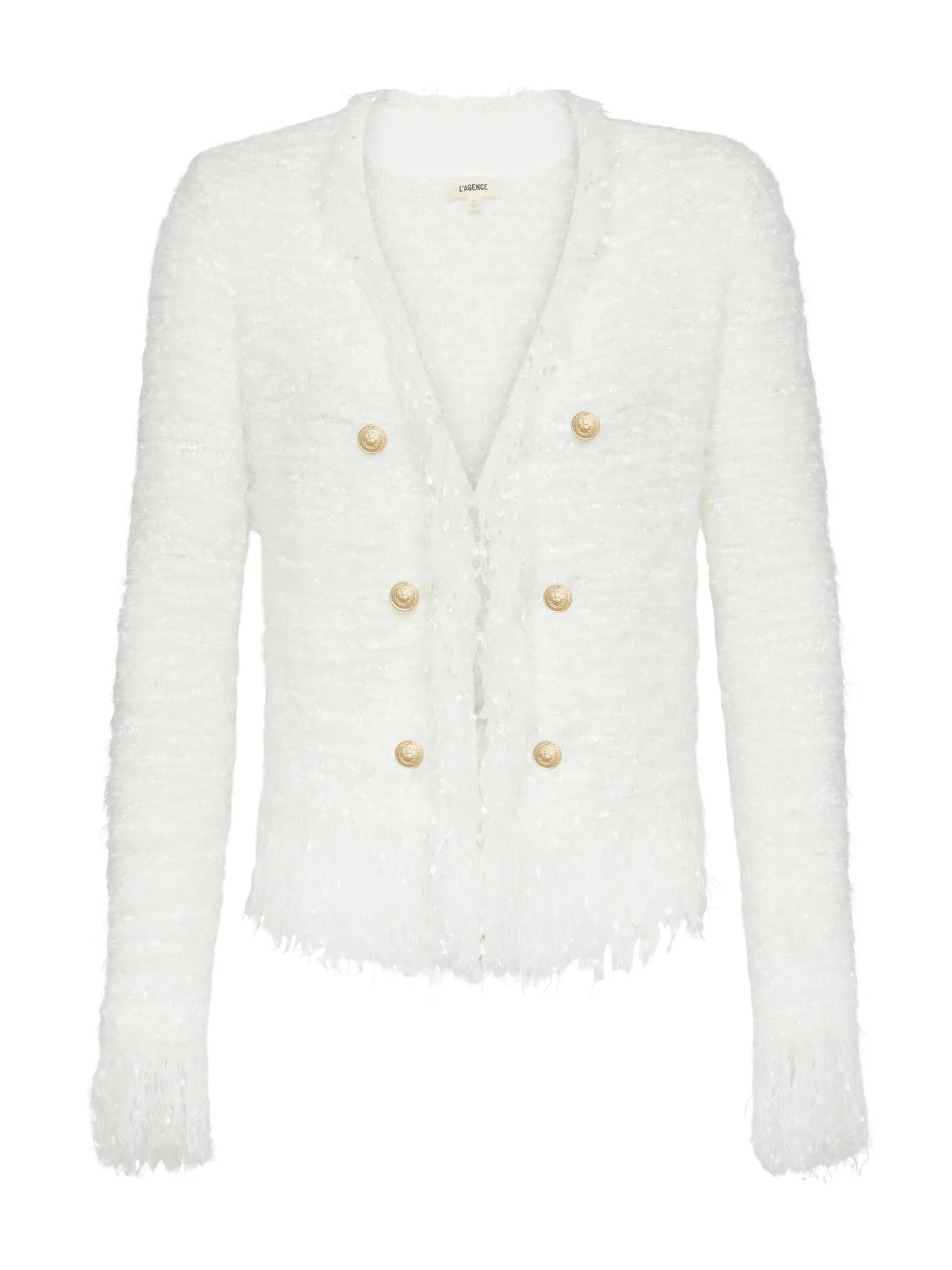 Azure Fringe Cardigan Blazer