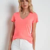 Becca Cotton V-Neck Tee