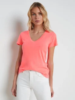 Becca Cotton V-Neck Tee