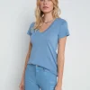 Becca Cotton V-Neck Tee