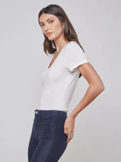 Becca Cotton V-Neck Tee