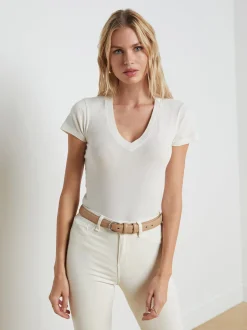 Becca Cotton V-Neck Tee