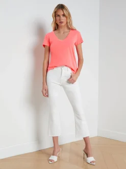 Becca Cotton V-Neck Tee