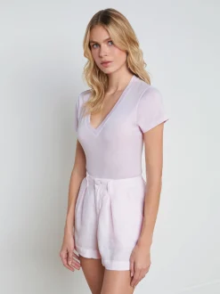 Becca Cotton V-Neck Tee