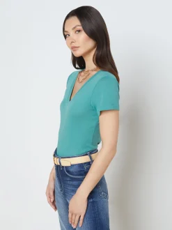 Becca Cotton V-Neck Tee