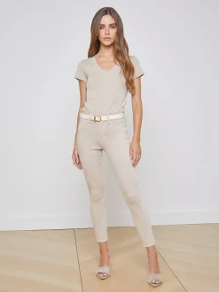 Becca Cotton V-Neck Tee