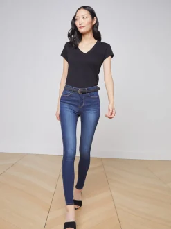 Becca Cotton V-Neck Tee