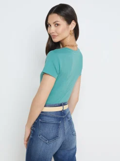 Becca Cotton V-Neck Tee