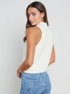 Bellini Cable-Knit Turtleneck