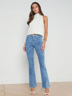 Bellini Cable-Knit Turtleneck