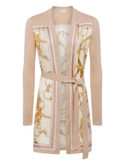 Beverly Silk Panel Cardigan