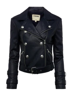 Billie Belted Leather Jacket