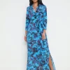 Cameron Silk Maxi Shirt Dress