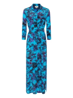 Cameron Silk Maxi Shirt Dress