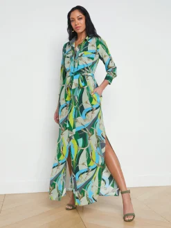 Cameron Silk Shirt Dress