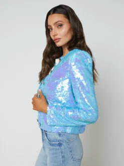 Cerise Sequin Jacket