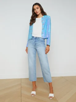 Cerise Sequin Jacket