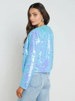 Cerise Sequin Jacket